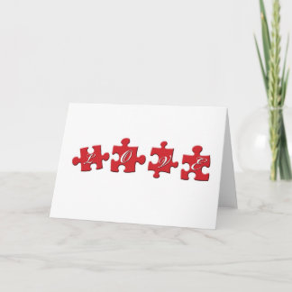 Love is a Puzzle Valentine Card