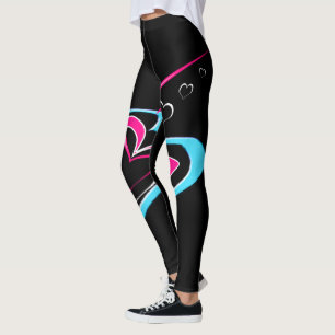 Love is a trail of hearts  leggings