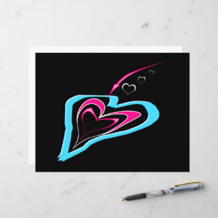 Love is a trail of hearts Postcard