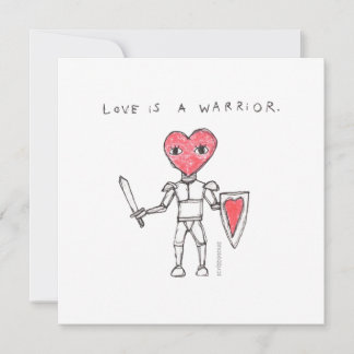 Love is a Warrior - anytime card