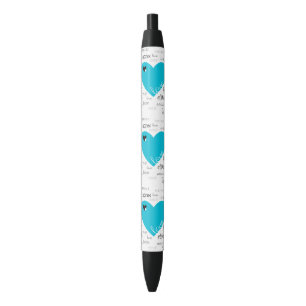 Love is All Around Black Ink Pen