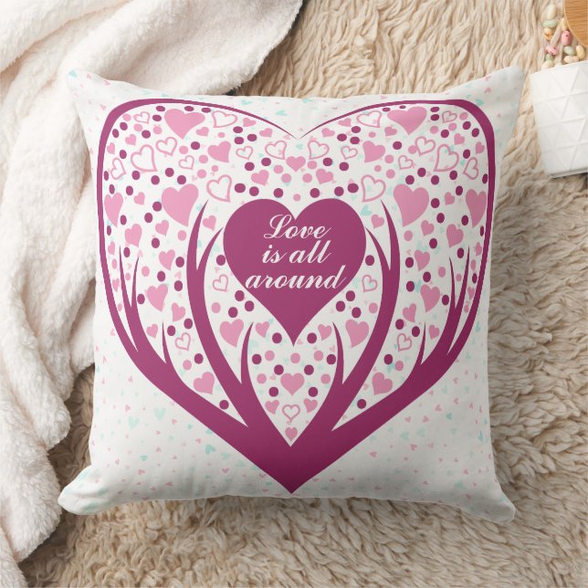 Love is all around. cushion (Blanket)