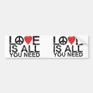 Love is All Bumper Sticker