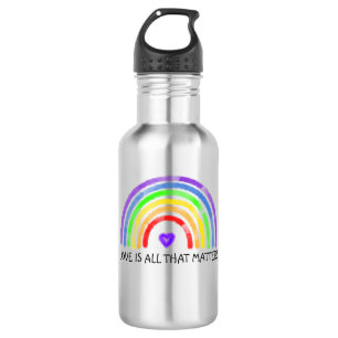 Love is all that Matters Rainbow LGBTQIA+ 532 Ml Water Bottle