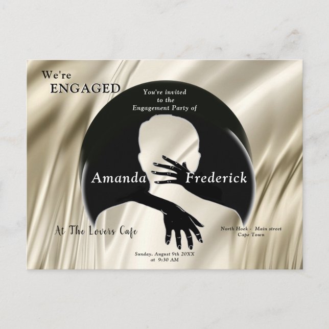 Love is All there is Engagement Invitation Postcard (Front)