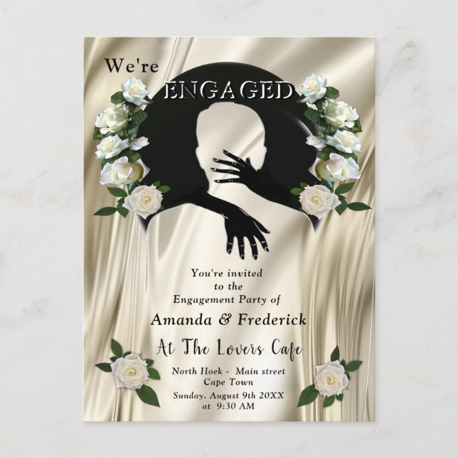 Love is All there is Engagement Invitation Postcard (Front)