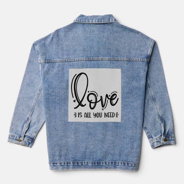 Love is All You Need-76756 Denim Jacket (Back)