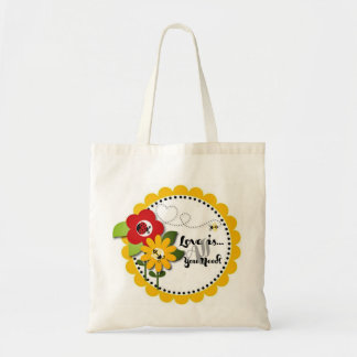 Love is all you need Cute Tote Flowers Teen Bag
