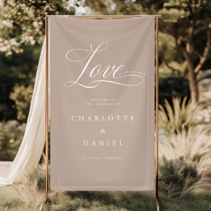 Love is all you need! Elegant, wedding Banner