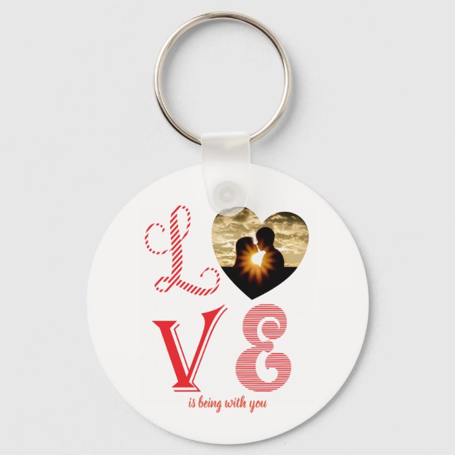 Love is all you need Family Anniversary Keychain (Front)