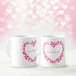Love Is All You Need Heart Frame Mug