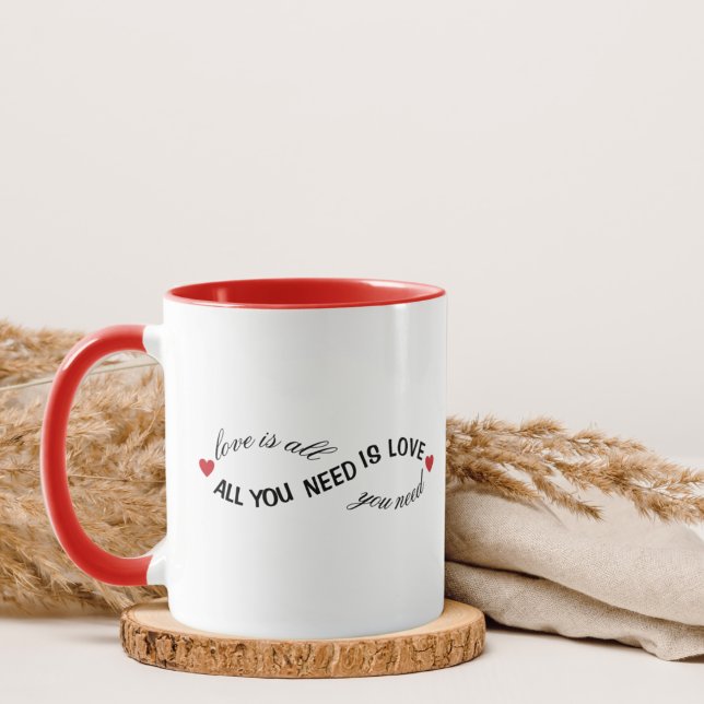 Love Is All You Need Heart Mug (Creator Uploaded)