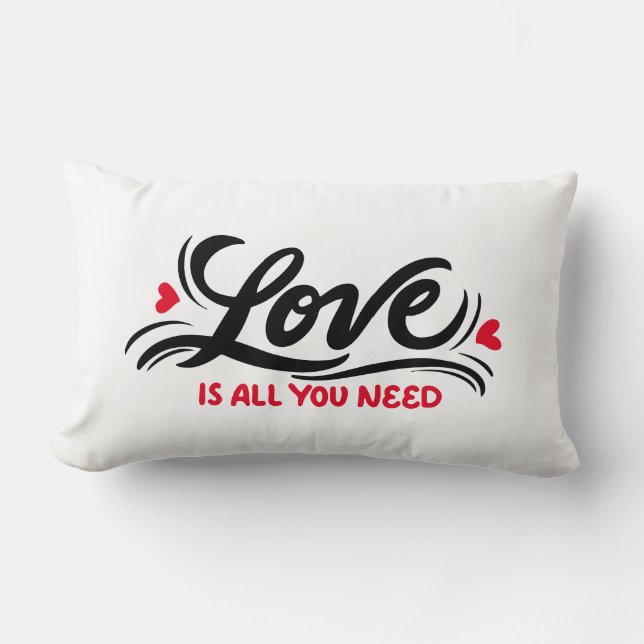 Love Is All you Need Lumbar Cushion (Front)