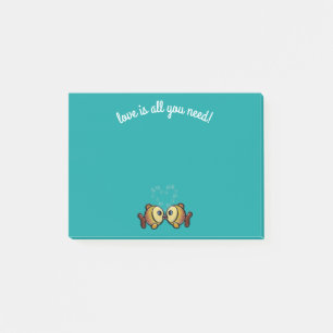 love is all you need - post-it notes