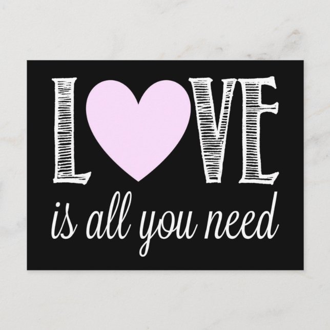 Love is All You Need Postcard (Front)