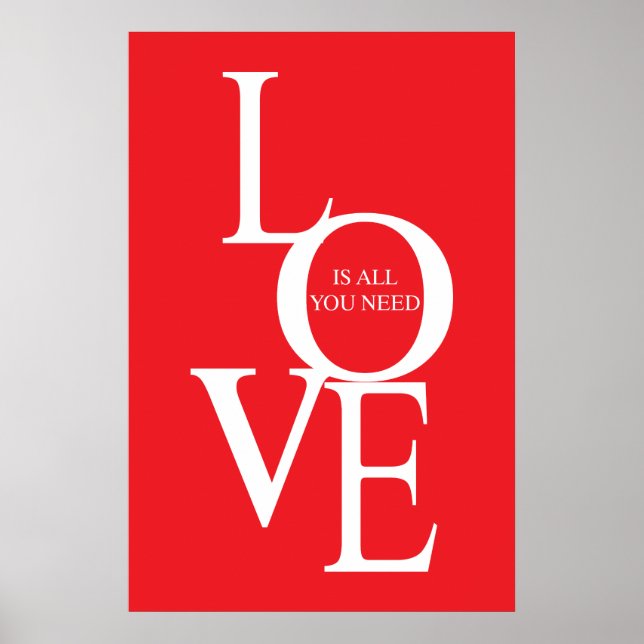 Love is all you need poster (Front)
