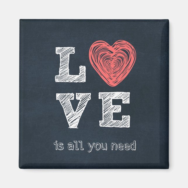Love is all you need Quote Magnet (Front)