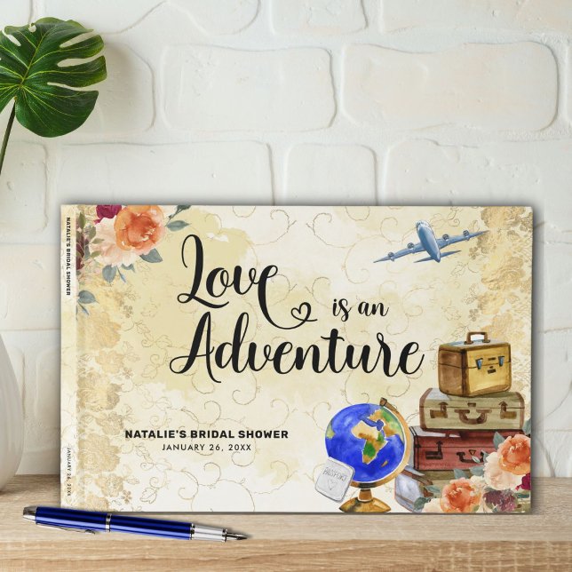Love is an Adventure Bridal Shower Guest Book (Creator Uploaded)