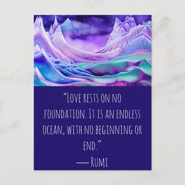 Love Is An Endless Ocean Digital Art  Postcard (Front)