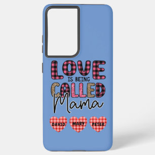 Love is Being Called Mama, Customisable Mum Gift Samsung Galaxy Case