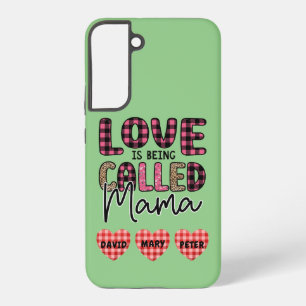 Love is Being Called Mama, Customisable Mum Gift Samsung Galaxy Case