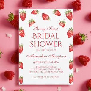 Love is Berry Sweet Bridal Shower  Invitation
