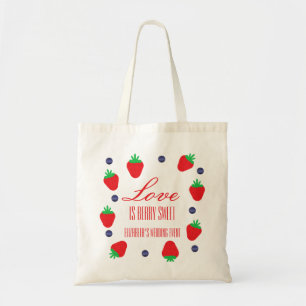 Love Is Berry Sweet Fruit Bridal Shower Tote Bag