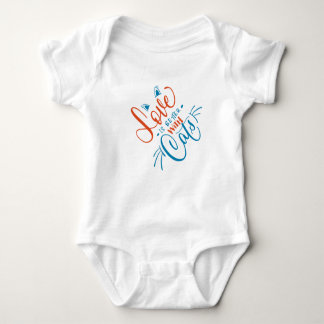 Love is better with cats baby bodysuit