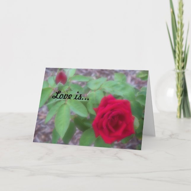 "Love Is" blank-inside notecard (Front)