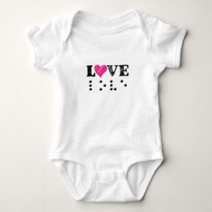 Love Is Blind Braille Baby Bodysuit
