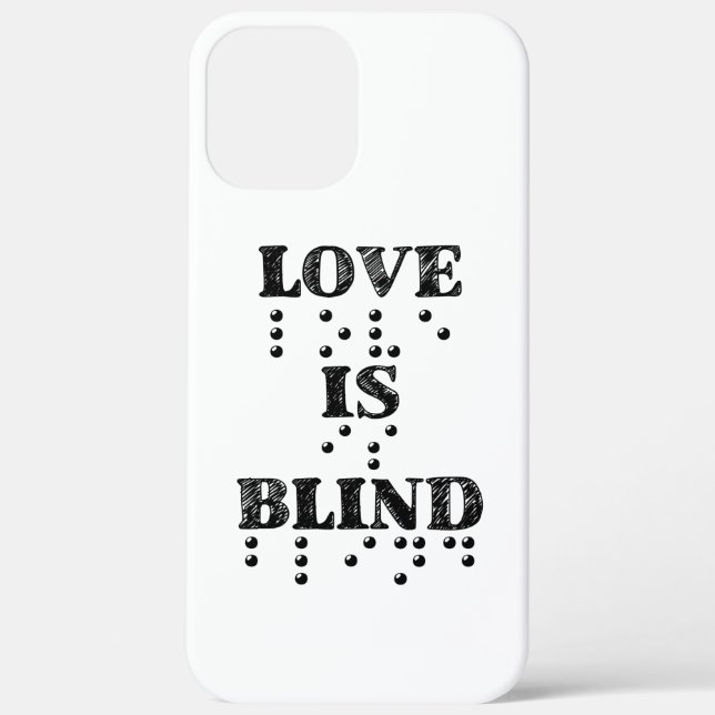 Love Is Blind Braille Case-Mate iPhone Case (Back)