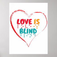 Love Is Blind Braille Heart