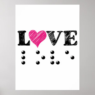 Love Is Blind Braille Poster