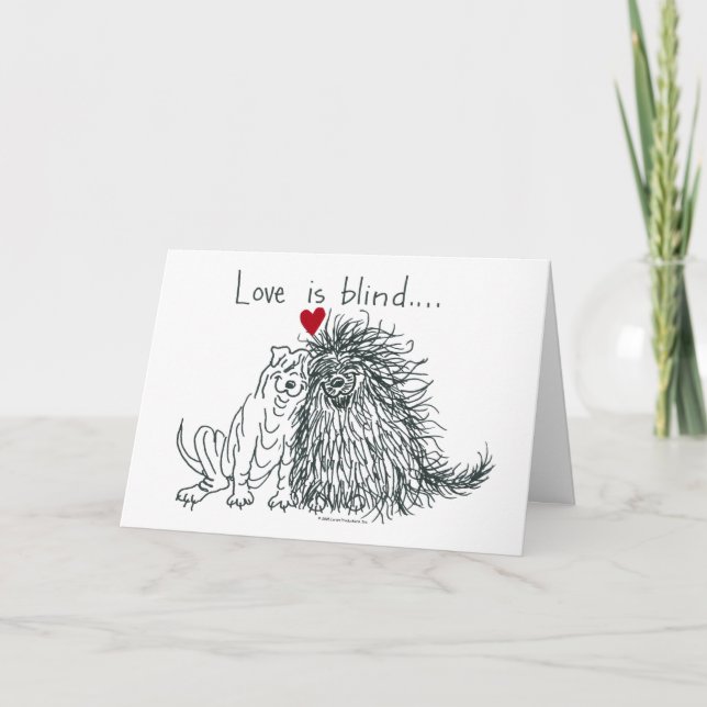Love Is Blind Greeting Card (Front)