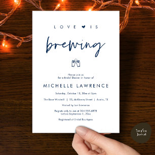 Love is brewing, Beer Party, Bridal Shower Invitation