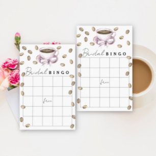 Love is brewing Bridal shower bingo game