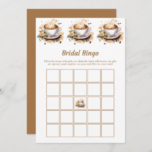 Love is Brewing Bridal Shower Bingo Game Cards 
