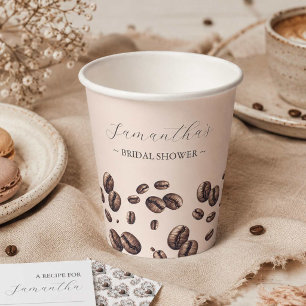 Love Is Brewing Bridal Shower Coffee Cups