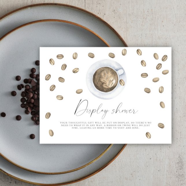 Love is brewing bridal shower Display shower Enclosure Card (Creator Uploaded)