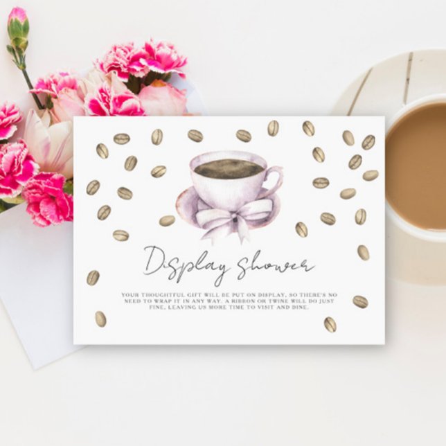 Love is brewing bridal shower Display shower Enclosure Card (Creator Uploaded)
