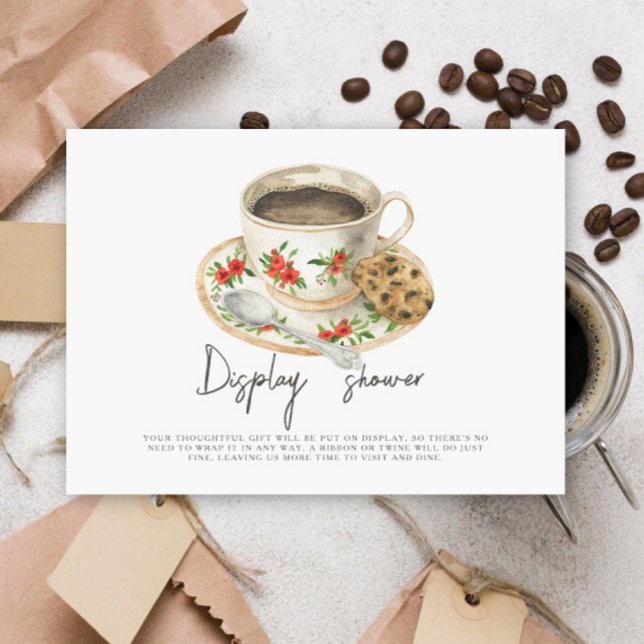 Love is brewing bridal shower Display shower Enclosure Card (Creator Uploaded)