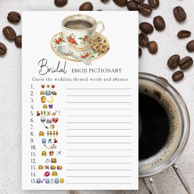 Love is brewing Bridal shower emoji pictionary (Creator Uploaded)