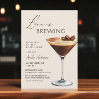 Love is Brewing Bridal Shower Espresso Martini