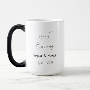 Love is Brewing Bridal Shower Favours Wedding Tea  Magic Mug