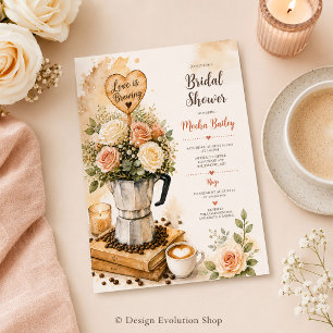 Love Is Brewing Bridal Shower Invitation 