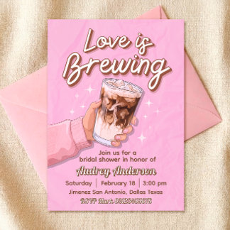 Love is Brewing Bridal Shower Invitation