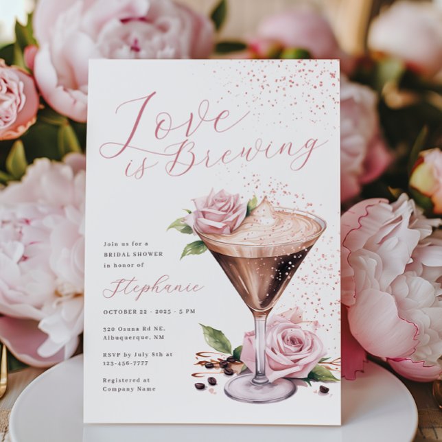 Love is Brewing Bridal Shower Invitation (Creator Uploaded)