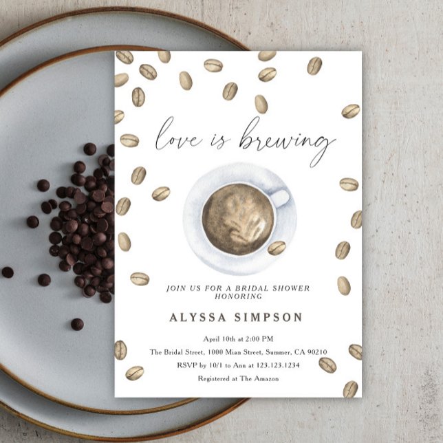 Love is brewing Bridal Shower Invitation (Creator Uploaded)