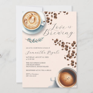 Love is Brewing Bridal Shower Invitations