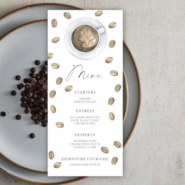 Love is brewing Bridal shower menu (Creator Uploaded)